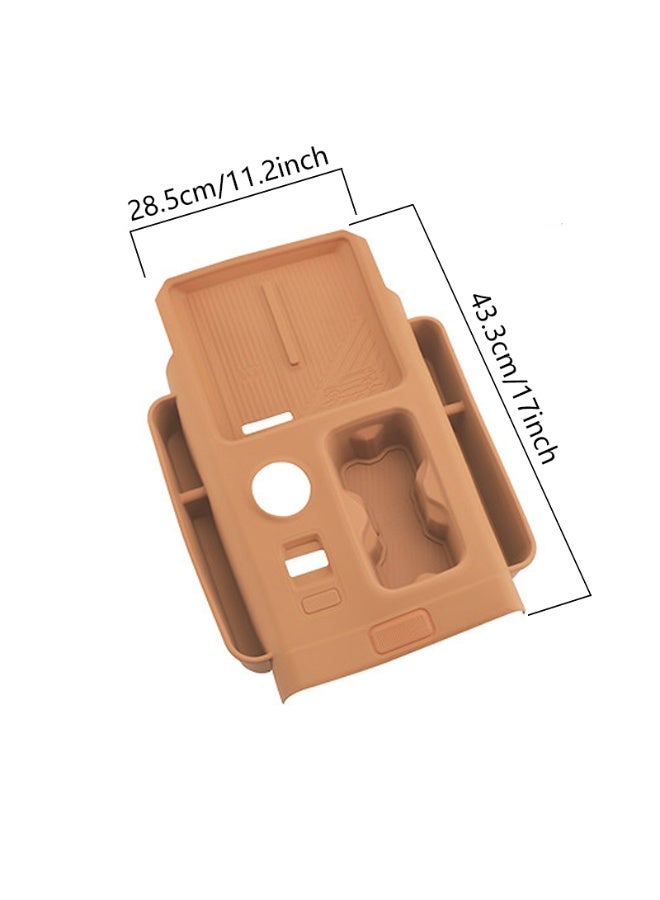 Full Coverage Silicone Anti-Slip Mat for Chery iCAUR V27, Center Console Storage Pad with Wireless Charging & Cup Holder, Custom Upgrade Accessories - Image 3