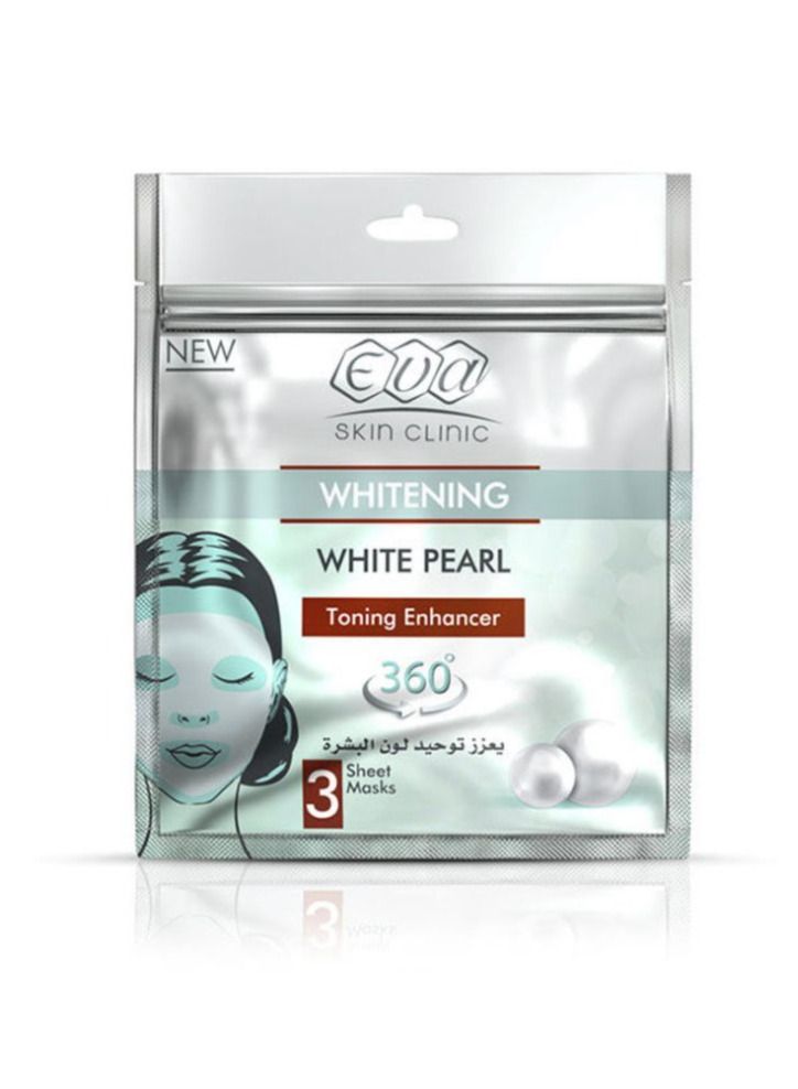 إيفا 3 ورقات - قناع اللؤلؤ الأبيض من سكين كلينيك