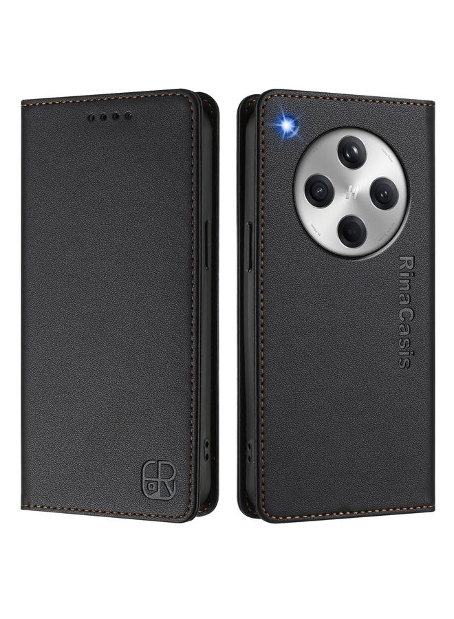 اس-توب جراب هاتف OPPO Find X8 RC01 المصنوع من الجلد ثنائي الطي مع خاصية الشفط المغناطيسي بتقنية RFID - Image 2