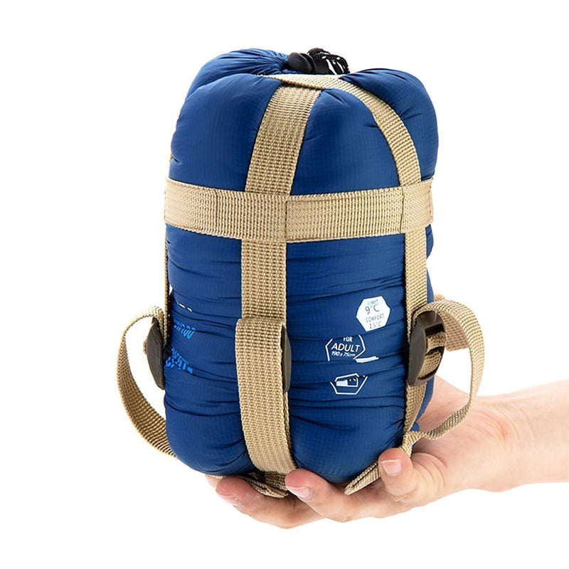 ECOOPRO Warm Weather Sleeping Bag - Portable, Waterproof, Compact Lightweight, Comfort with Compression Sack - Great for Outdoor Camping, Backpacking & Hiking-83 L x 30" W Fits Adults - Image 1