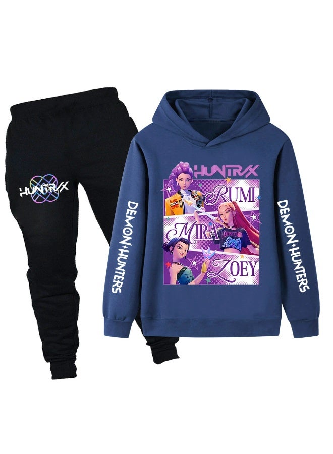 general K-POP: Demon Girl Group Children's Sweatshirt, Hoodie Set, Sweatshirt + Pants - Image 1
