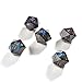 Yiotfandoll 5PCS Polyhedral Dice D20 Dice 22mm Resin 20 Sided Dice Game Dice for RPG MTG DND Dice Table Games Black Green - Image 4