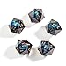 Yiotfandoll 5PCS Polyhedral Dice D20 Dice 22mm Resin 20 Sided Dice Game Dice for RPG MTG DND Dice Table Games Black Green - Image 2