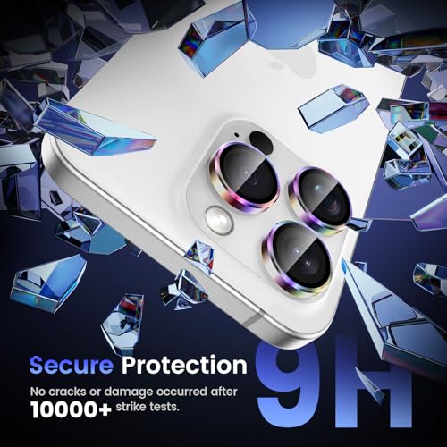 Tensea Camera Lens Protector Compatible for iPhone 17 Pro Max/17 Pro/15 Pro Max/15 Pro/16 Pro Max/16 Pro/14 Pro Max/14 Pro, Metal Tempered Glass Cover Camera Screen Protector Accessories,Case Friendly - Image 5