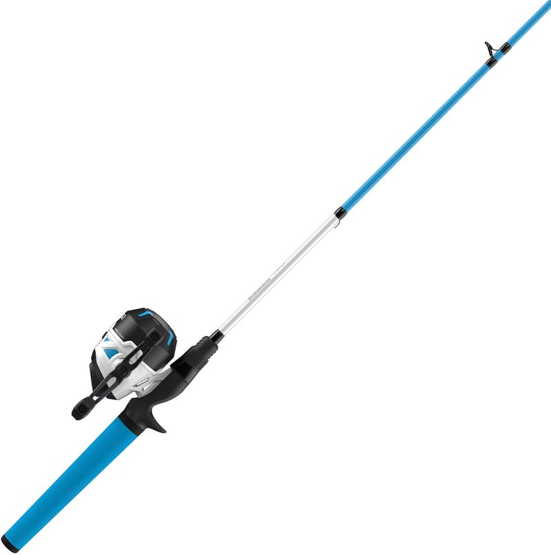Zebco Roam Spincast Reel and Fishing Rod Combo, 6-Foot 2-Piece Fiberglass Fishing Pole with ComfortGrip Handle, Quickset Anti-Reverse Fishing Reel, Pre-Spooled with 10-Pound Line - Image 1