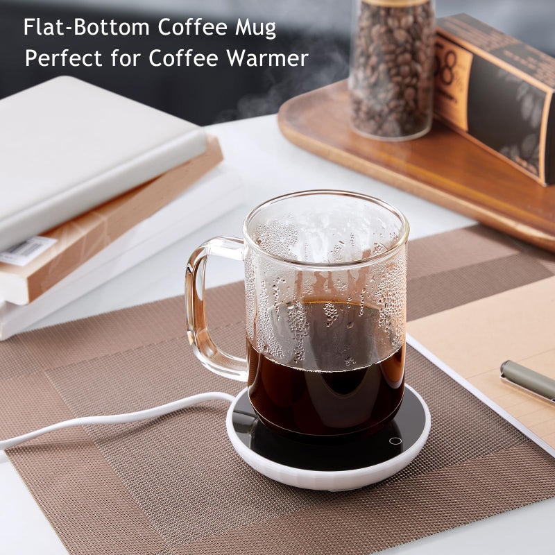 BWODYAY Glass Coffee Mugs, 20 oz Ice coffee cups, Large Clear Tea Cups Set of 2, Glass Mugs with Handles, Glass Cups for Latte, Cappuccino, and Tea - Image 2