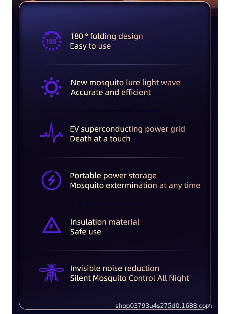 Nariele Mosquito Killer Lamp Insect Repellent Mute Electric Insect Trap Rechargeable Outdoor and Indoor Use Mosquito Killer Repellent - Image 3