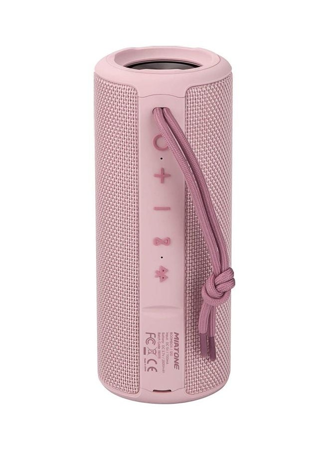 NIBEMINENT - Portable Bluetooth Wireless Speaker Pink - Image 1