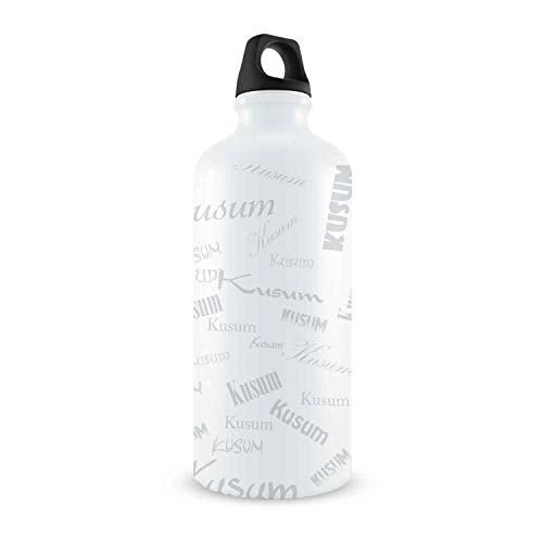 Hot Muggs Me Graffiti Bottle - Kusum Personalised Name Steel, 750ml, 1 Unit - Image 2