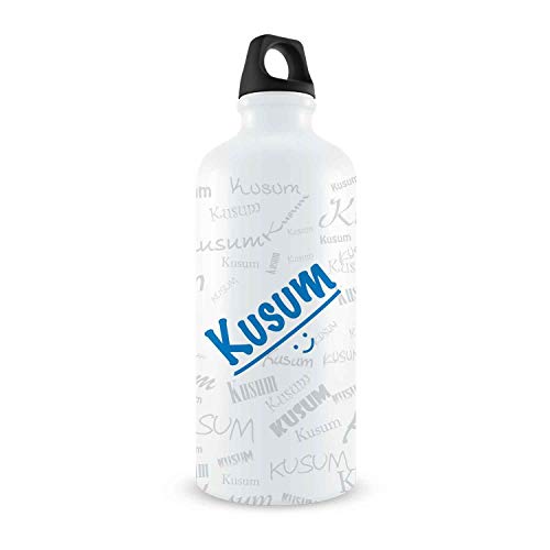 Hot Muggs Me Graffiti Bottle - Kusum Personalised Name Steel, 750ml, 1 Unit - Image 1