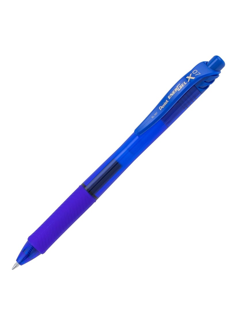 Pental Pentel Energel-X Retractable Liquid Gel Pen 0.7Mm Blue12pcs  - Image 2