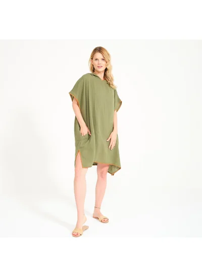 Miespiga Unisex Muslin Hooded Surf Adult Poncho