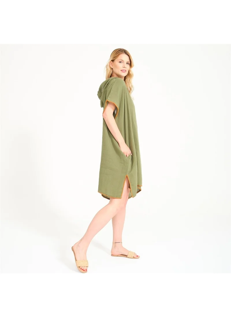 Miespiga Unisex Muslin Hooded Surf Adult Poncho