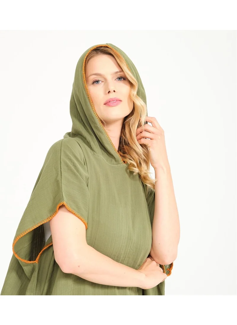 Miespiga Unisex Muslin Hooded Surf Adult Poncho