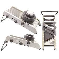 DR Mall Stainless Steel Mandoline Slicer With Holder Cuts Fruits And Vegetables Cutter Multicolour - Image 3