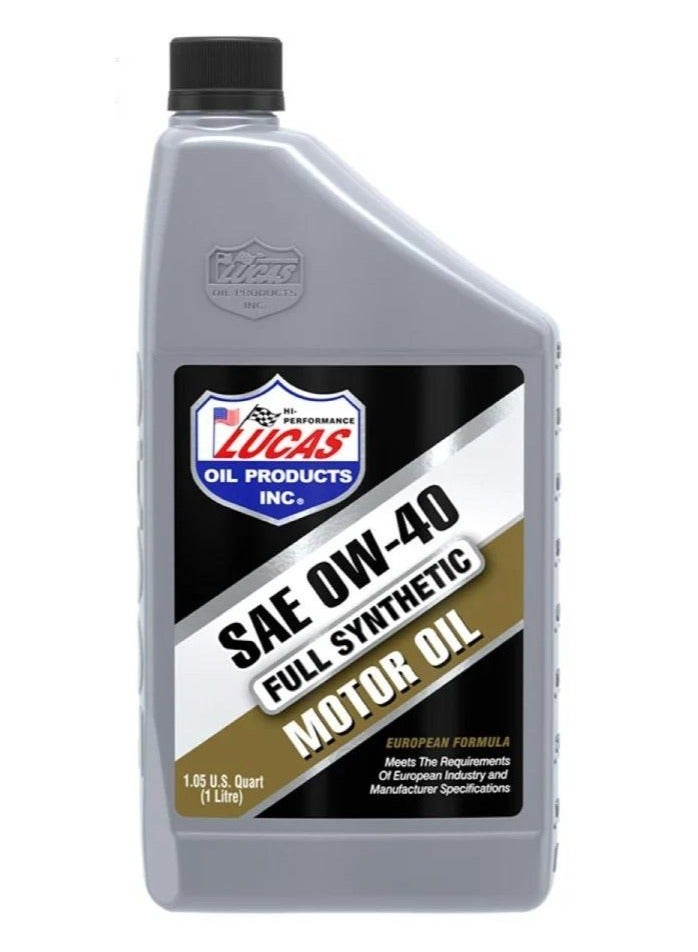 لوكاس زيت محرك  SAE 0W-40 تخليقي بالكامل  –  1L