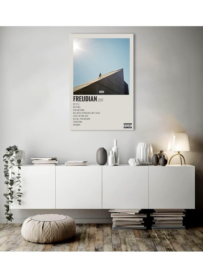 Home Trove - Aorozhi Daniel Caesar Poster Music Album Cover Poster Canvas Art Wall Pictures for Modern Office Decor Prints 16'' x 24'' Unframed - Image 1