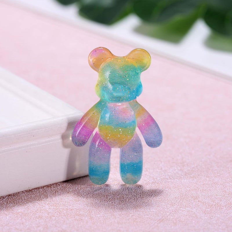 Aesnefe Pocket Bear Hug, Anxiety Relief Gifts, Mental Health Positivity Gift for Men Women, Autism Fidget Gifts, Surgery Worry Gift, Thoughtful Present for School Anxiet, Rainbow Blue - Image 4