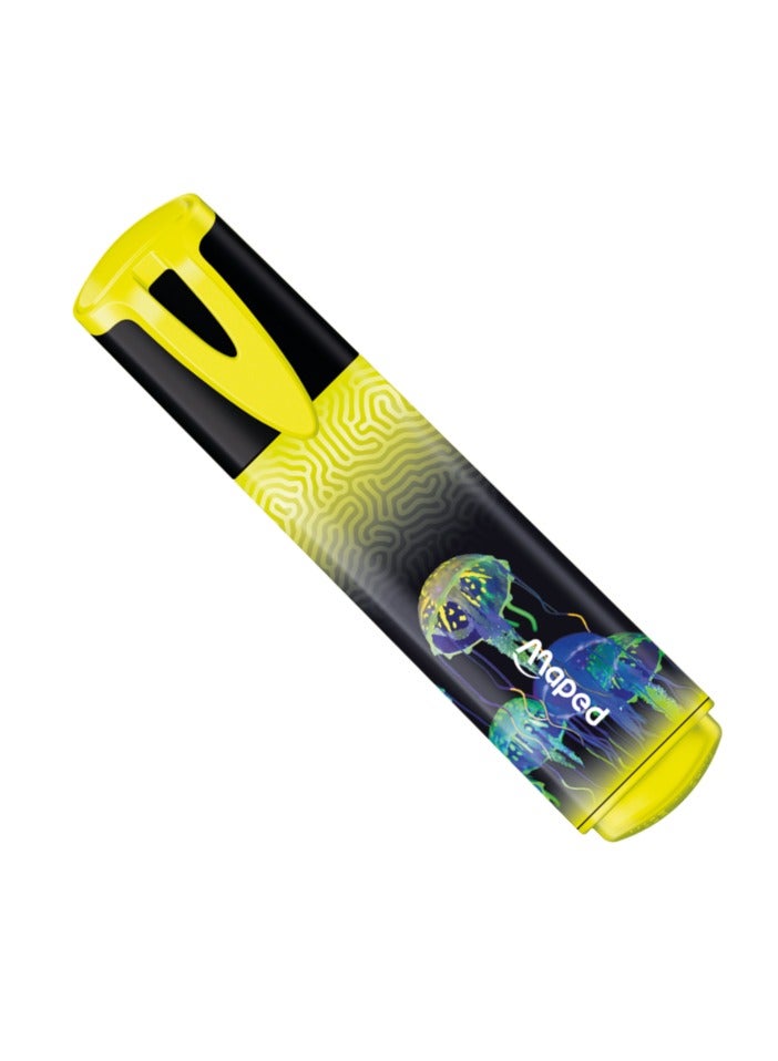 Maped أقلام تمييز متعددة الألوان من جنة البحر العميق 4 قطع - Image 3