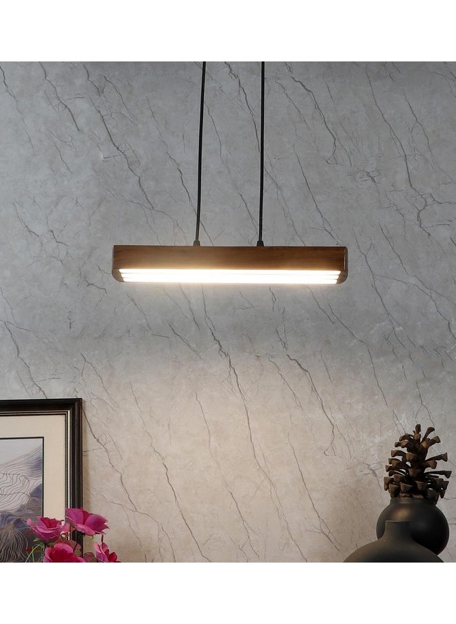 Green House Green House Handmade Sheesham Wood Hanging Pendant Ceiling Light | 27W Warm White LED | Luxurious Home Decor | Bedroom, Living Room, Dining Room, Kitchen, Hallway  - Image 1