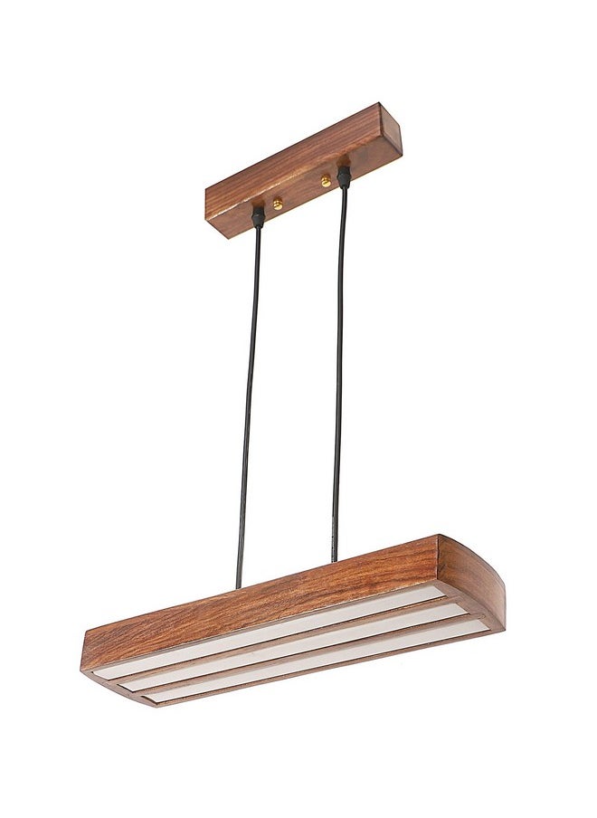 Green House Green House Handmade Sheesham Wood Hanging Pendant Ceiling Light | 27W Warm White LED | Luxurious Home Decor | Bedroom, Living Room, Dining Room, Kitchen, Hallway  - Image 2