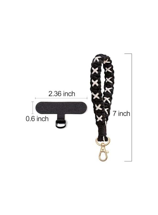 Green Tiger Phone Wrist Strap, Cell Phone Lanyard with Tether Tab, Smartphone Wristlet Bracelet Keychain with Universal Strap Holder Connector Patch - Image 4