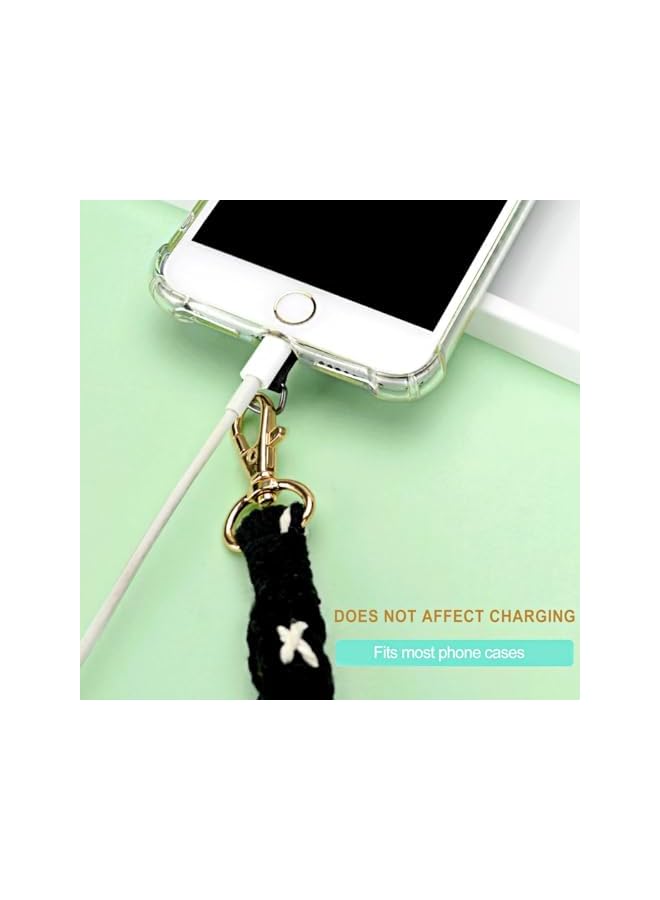 Green Tiger Phone Wrist Strap, Cell Phone Lanyard with Tether Tab, Smartphone Wristlet Bracelet Keychain with Universal Strap Holder Connector Patch - Image 3