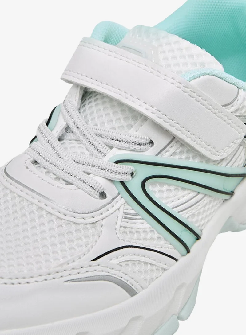 Little Missy  Girls Mesh Panelled Hook & Loop Sneakers for Women | Best Price UAE