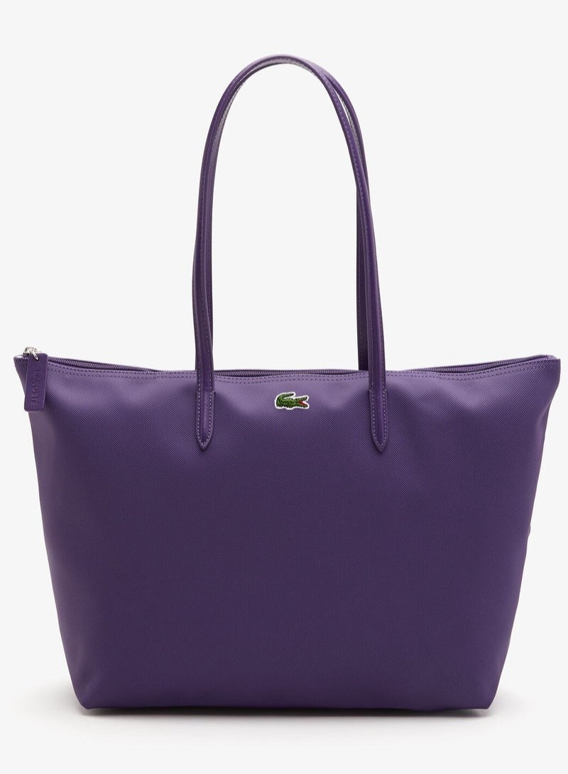 لاكوست أزياء لاكوست النسائية مفهوم متعدد الاستخدامات سعة كبيرة حجم كبير سحابة اليد حقيبة حقيبة حقيبة كبيرة كبيرة - Image 1