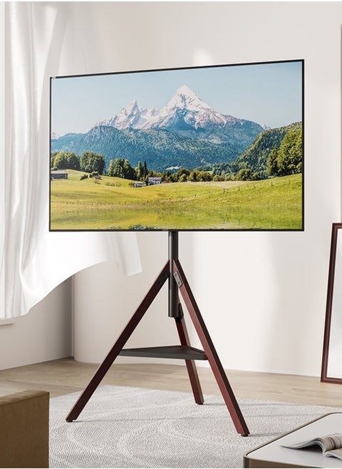 Tripod Base Black,TV Stand,TV Mount with Adjustable Height and 180° Orientation,Fits 32-75 inch TV or Monitor,Suitable for Conference Rooms, Office Areas, Living Rooms, Dining Rooms, Bedrooms
