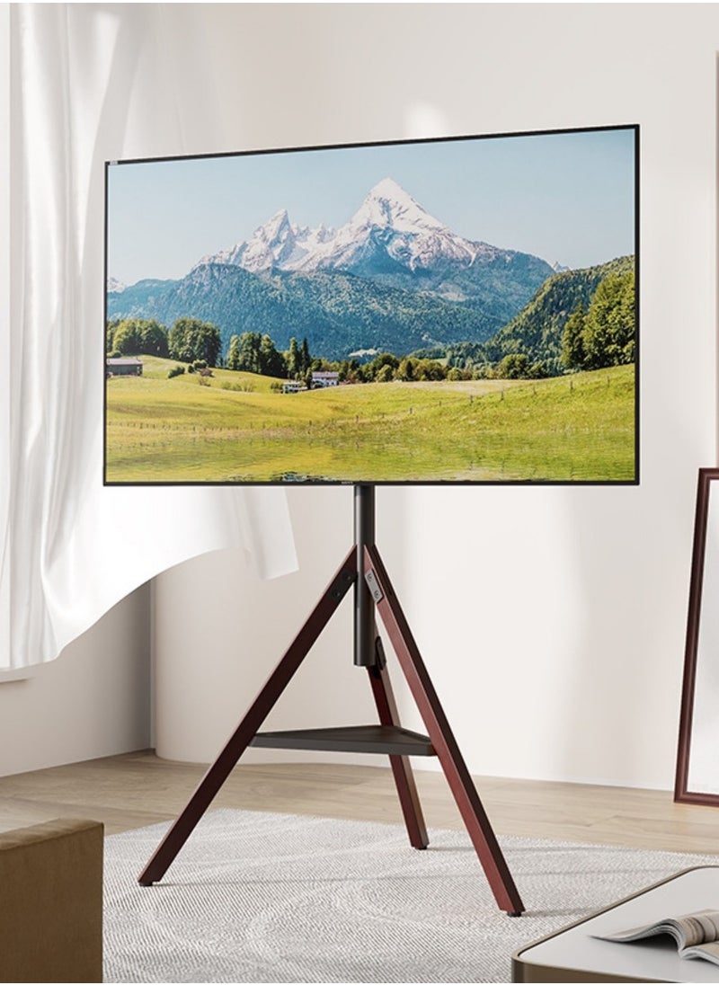 XiuWoo - Tripod Base Black,TV Stand,TV Mount with Adjustable Height and 180° Orientation,Fits 32-75 inch TV or Monitor,Suitable for Conference Rooms, Office Areas, Living Rooms, Dining Rooms, Bedrooms - Image 1