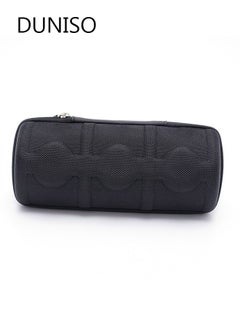 DUNISO Watch Roll Travel Case Organizer For 3 Watches, Watch  Storage Box And Display With Innovative Watch Pillow, Fit Large Up To 60mm Faced Watches (Black, 3 Slot)  - Image 2