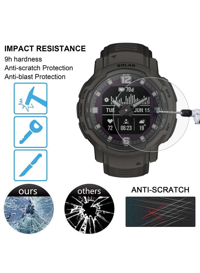 erorex For Garmin Instinct Crossover Smart Watch Tempered Glass Film Screen Protector - Image 4