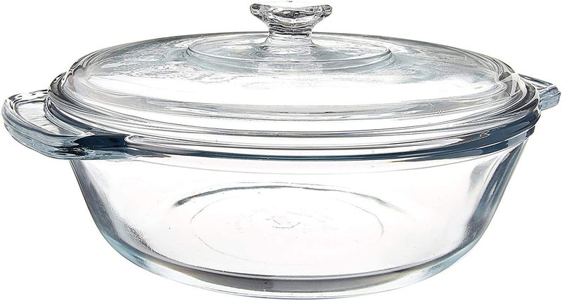 Big Cart Glass Casserole with Glass lid Oven and Microwave Safe See Direct Glass Top Set of 3Casserol Pack of 3 - Image 5