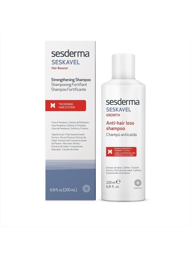 SeSDERMA SESKAVEL Strengthening Hair Shampoo, 6.8 Fl Oz (Pack of 1) - Image 1