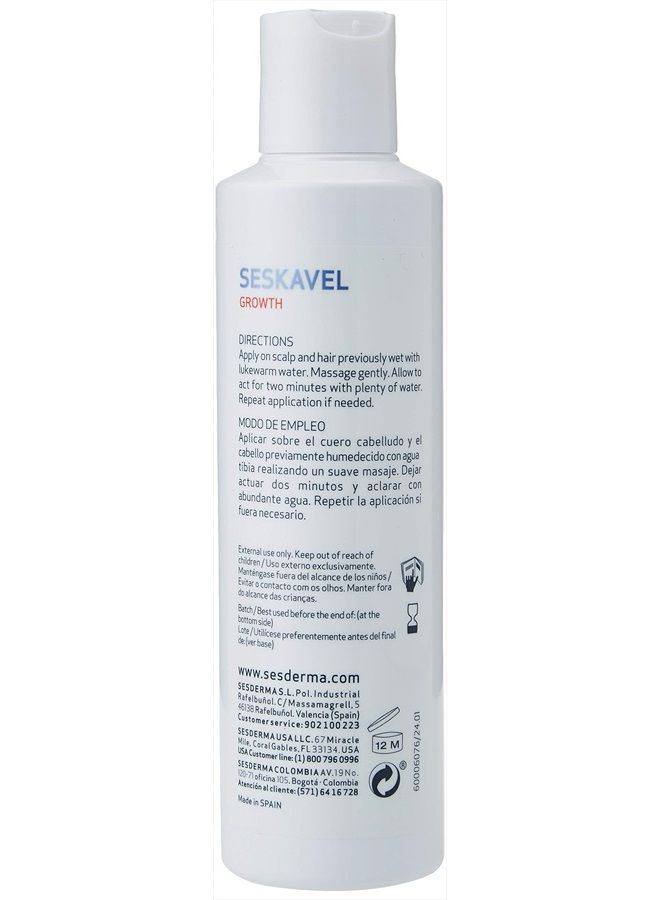 SeSDERMA SESKAVEL Strengthening Hair Shampoo, 6.8 Fl Oz (Pack of 1) - Image 2