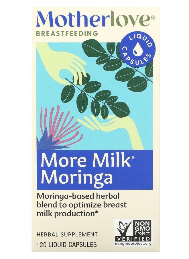 Motherlove - More Milk Moringa 120 Liquid Capsules - Image 1