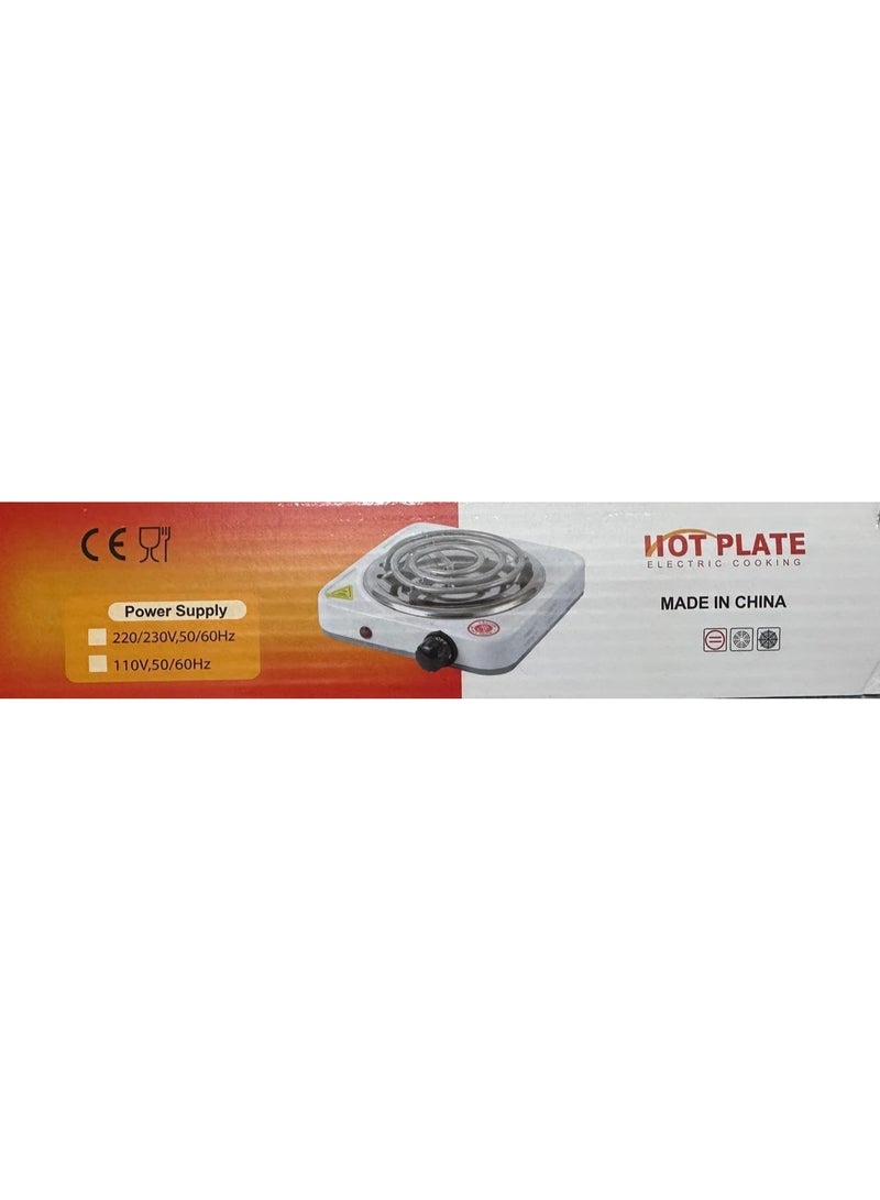 DubaiGallery Portable Electric Cooking Hot Plate Single Burner 1000W Strong Heating Coil with Durable Design for Home Use, Dorm Rooms, Camping and Backup Kitchen Needs - Image 3