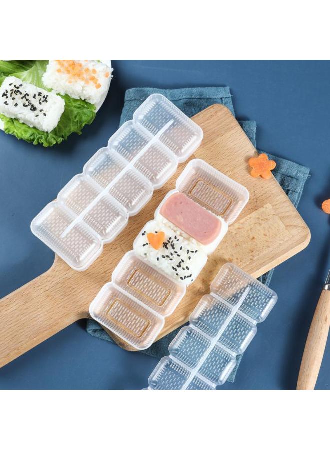 Warship Sushi Mold Five-link Sushi Tools Rice Group Porphyra Wrap Rice Mold Japanese Cuisine Hand-held Sushi-Specifications:Cost-effective 2 Sets Of Five-link Army Ship + Special Sushi Rice Shovel-Color:Default - Image 4