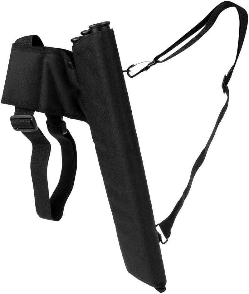klarako Outdoor Hunting 3 Tubes Waterproof Canvas Archery Quiver Bow Arrow Holder with Shoulder Belt - Image 5