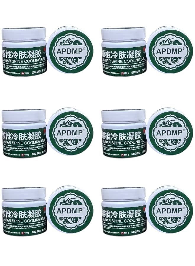 Cooling Gel for Joint, Muscle, And Spinal Pain Relief, 100 grams x 6 pieces