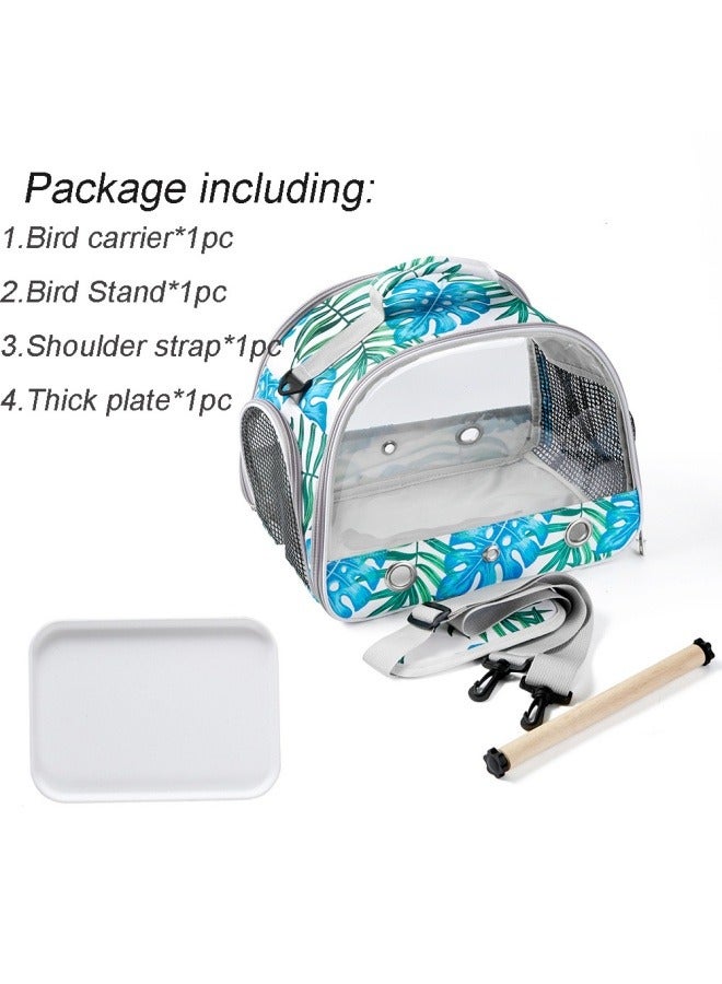 عام حقيبة محمولة قابلة للطي للحيوانات الأليفة ، مصنوعة من قماش أكسفورد PVC ، حقيبة نزهة حميمة للأرانب والببغاوات - Image 3