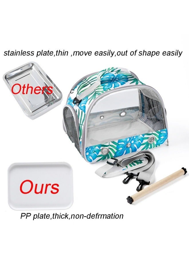 عام حقيبة محمولة قابلة للطي للحيوانات الأليفة ، مصنوعة من قماش أكسفورد PVC ، حقيبة نزهة حميمة للأرانب والببغاوات - Image 5