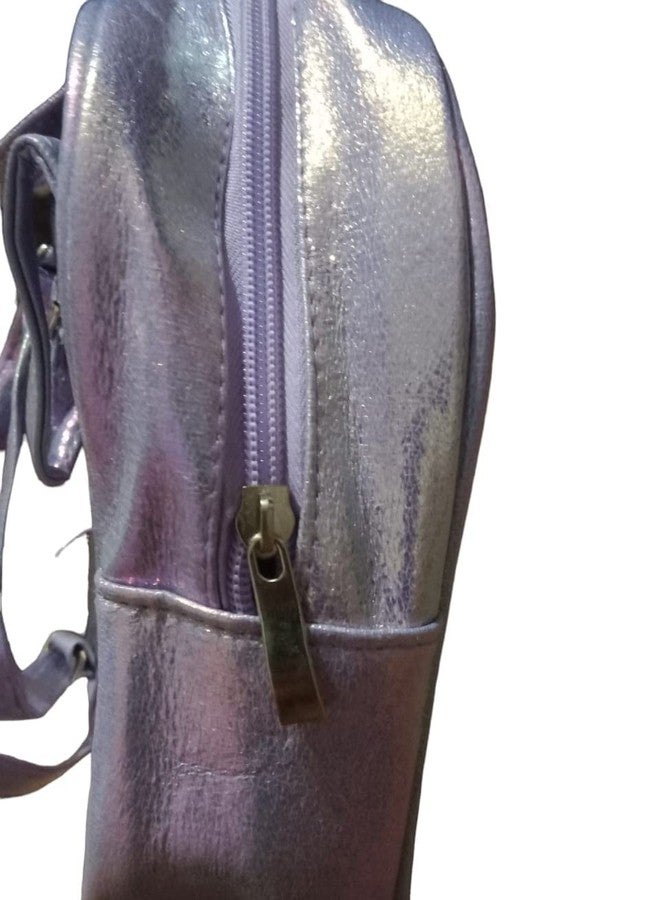 TEMSON Fancy Unicorn Bags For Kids Glitter Print Cartoon Bag For Girls - Small Backpack For Picnic Outdoor Travel Bags For Girls,Stylish and Fancy Bag(GBT-1076) (Purple) - Image 4