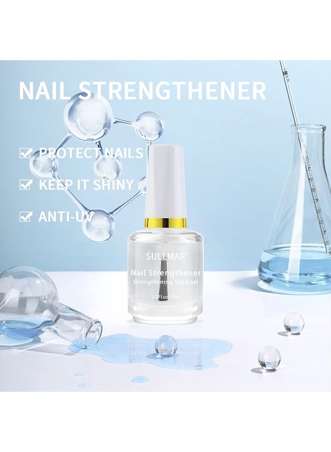 SULLMAR 4in1 Nail Hardener Nail Strengthener Nail Rescue Calcium Primer for Thin Nails Growth Nail Repair Nail Care Kit with Cuticle Oil Cuticle Remover Gel Cream - Image 5