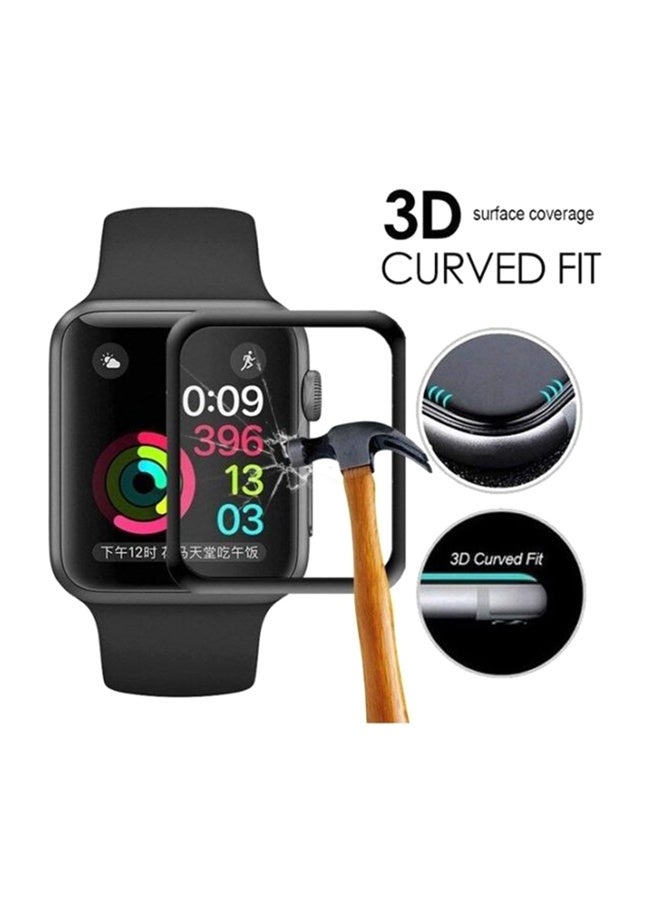Beauenty 3D Tempered Glass Screen Protector For Apple Watch Clear - Image 3