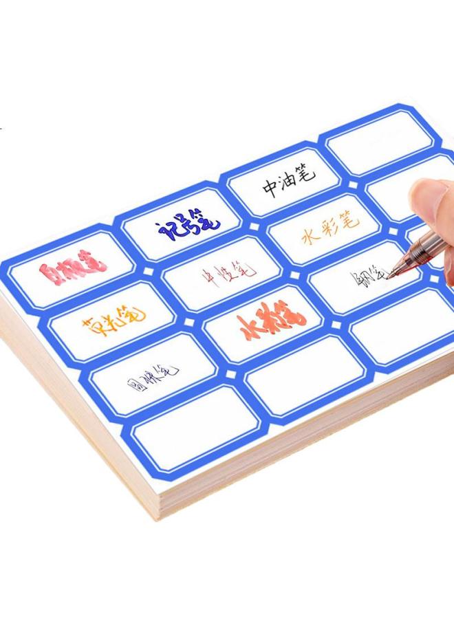 Tango Self-Adhesive Label Paper / 960 Pieces, Blue, 50Mm*28Mm, Self-Adhesive Price Tags, Paper Pullers, Sticky Notes, Name Tags, Document Classification, Office Supplies - Image 1