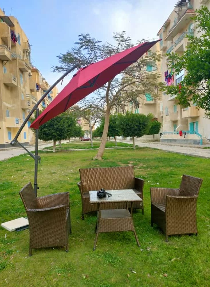 شمسية جانبية 300 سم - أحمر من مصنع أرايمس. - Image 5
