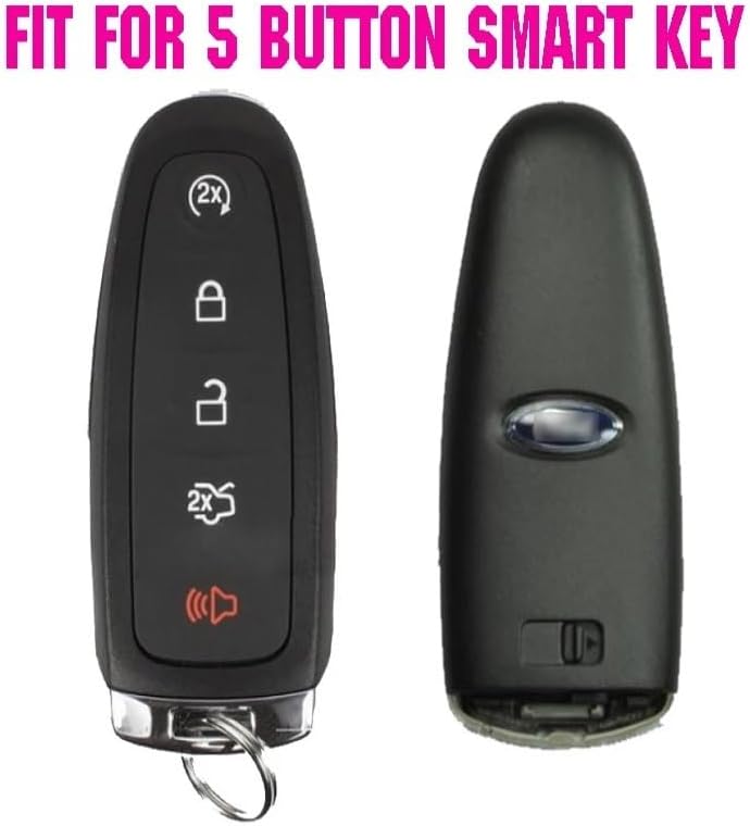 QASULER 5 Buttons Silicone Car Key Fob Case - Image 2