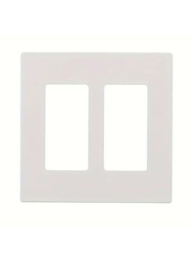 3 Gang Screwless Wall Plate Cover Glossy White Unbreakable Thermoplastic Standard Size - Image 4